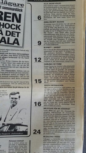 Vi bilägare nr 20 1986: Toyota Corolla, Suzuki SJ 413, Nissan Sunny Sedan