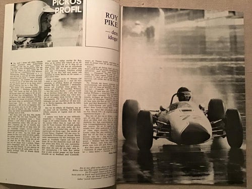 MOTORSPORT NR 8 1965 ROY PIKÉ,COLANI BMW GT,RONNIE PETERSON KART,FORD MUSTANG