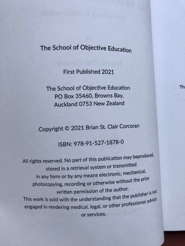 THE OBJECTIVE MIND UNIVERSE Brian St. Clair Corcoran 2021