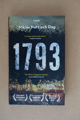 Ny/oläst deckare 1793 av Niklas Natt och Dag Inbunden