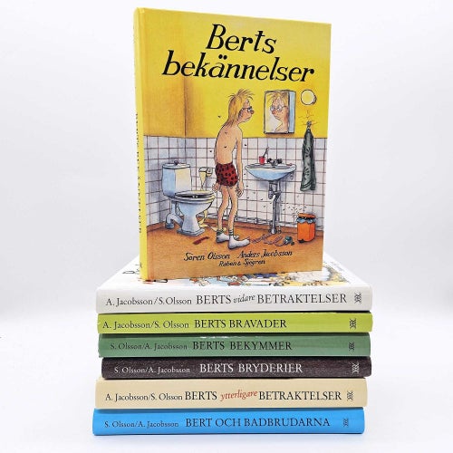 Bert - bokpaket med 7 böcker - Sören Olsson & Anders Jacobsson