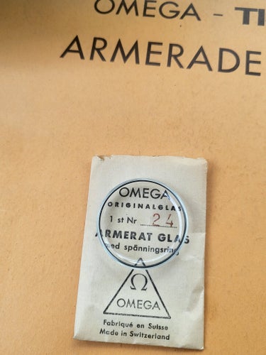 Omega Akrylglas NOS – Ref. 14360 / 14364 – För Cal. 321 Kronografer – Original