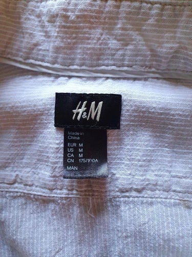 H&M vit skjorta, storlek M