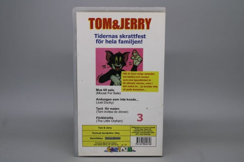Tom & Jerry : Tidernas skrattfest för hela familjen , Svensk text (VHS)