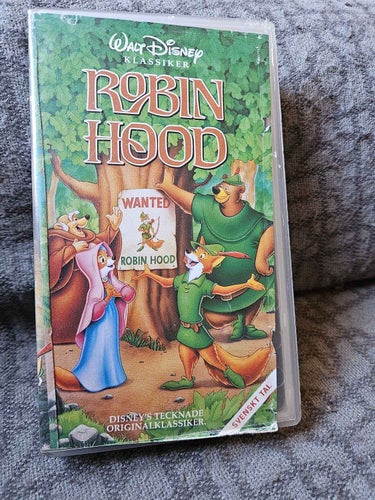 ROBIN HOOD - DISNEY. VHS ,SVENSK TAL