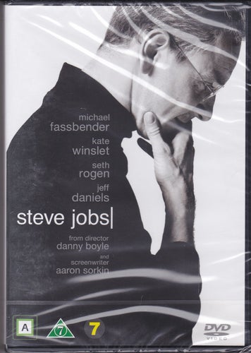 DVD / Steve Jobs / Michael Fassbender, Kate Winslet, Seth Rogen / Ny & Inplastad