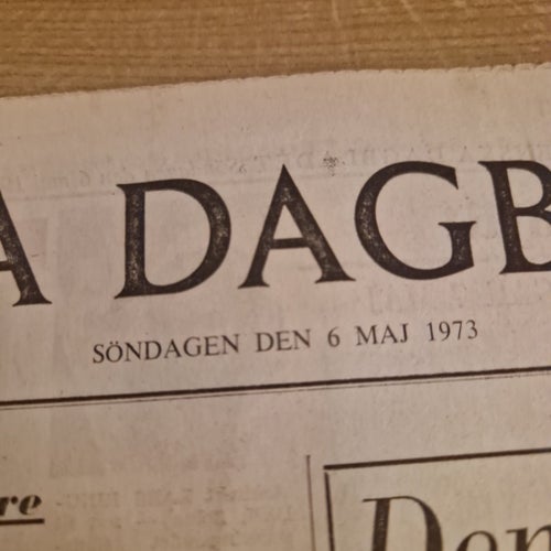Svenska Dagbladet 6 maj 1973