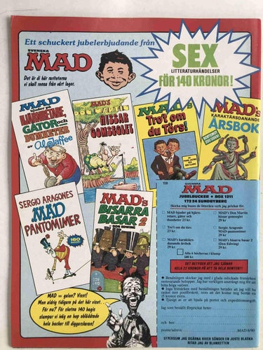 MAD - 1990:6 VF- med nostalgiserietidning