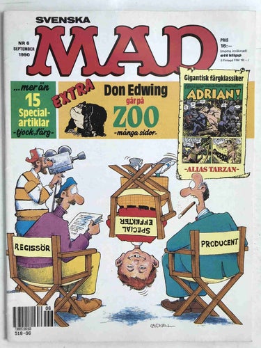 MAD - 1990:6 VF- med nostalgiserietidning