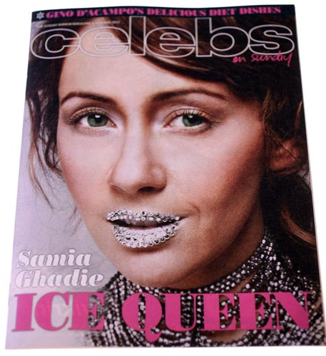 Celebs on Sunday Magazine-January 6th 2013-Samia Ghadie-NEW-Weight 94g-FREE POST