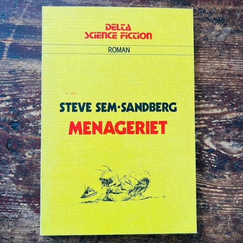 Menageriet Roman Steve Sem-Sandberg Vintage Delta Science Fiction Bok