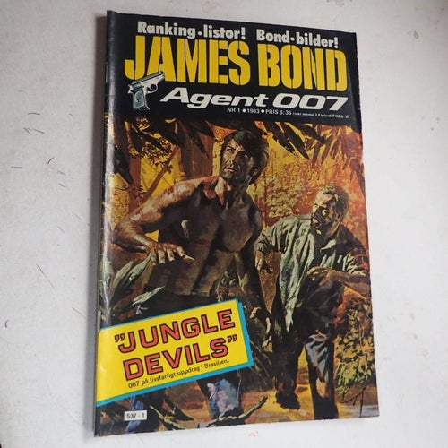James Bond Nr 1, 1983 . Jungle Devils av Sverre Årnes & Escolano, mm.