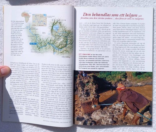 National geographic, dec 2000 – Blå Nilen, isbjörnar, fjordland, maneter