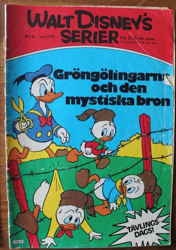 WALT DISNEYs SERIER 1976 NR 6 Gröngölingarna och den mystiska bron