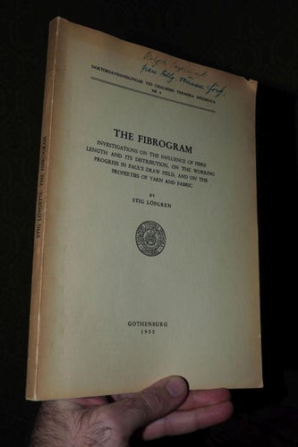 The Fibrogram Stig Löfgren 1950 Textil Chalmers Borås