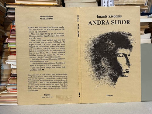 Andra sidor av Imants Ziedonis. Bok. Very Good plus