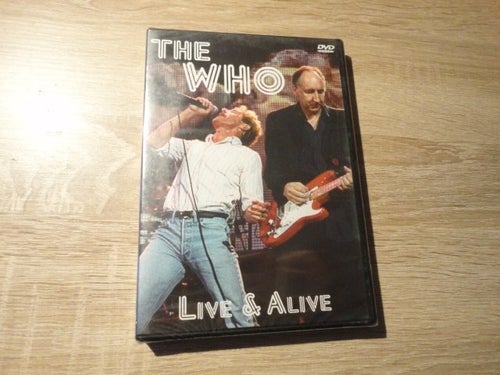 THE WHO --LIVE & ALIVE ( DVD SOM ÄR INPLASTAD)