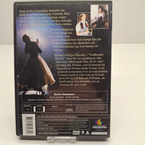 Life with Judy Garland me & my shadows, Region 2, DVD, Svensk text, Fint skick