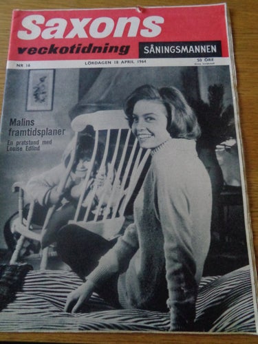 Saxons nr16 1964 Lousie Edlind - Malin Saltkråkan