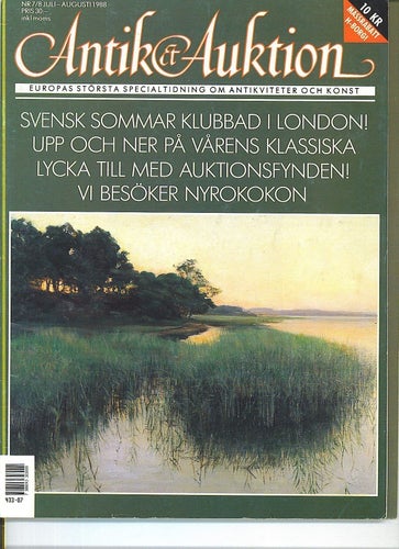 Antik & Auktion 7-8/1988 - Nyrokoko m m