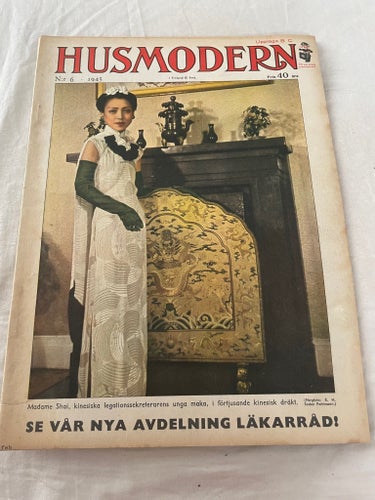 Tidningen Husmodern Nr 6, 1945