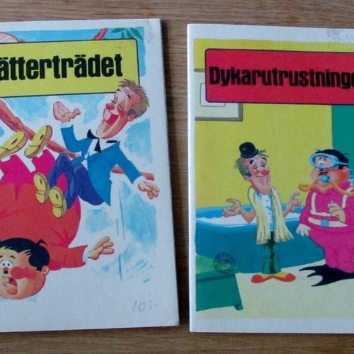 4 st. små barnböcker, Helan och Halvan,
