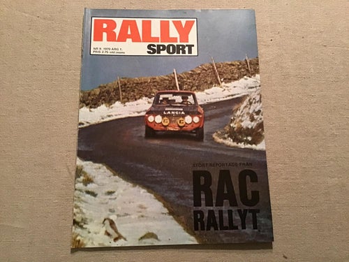 RALLYSPORT NR 9 1970 RAC RALLYT,RALLY,SOLSTANATTA RALLT I PERSTORP,ULRICEHAMN