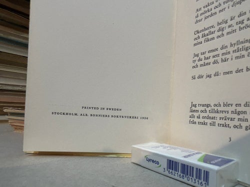 Eftermiddagens nycklar av Sven Christer Swahn. Bok. Very good plus
