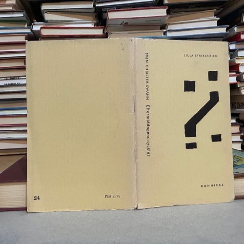 Eftermiddagens nycklar av Sven Christer Swahn. Bok. Very good plus
