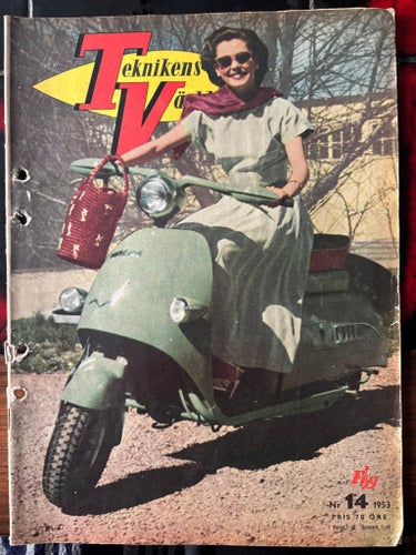 Teknikens Värld 1953 Nr 14 - Volkswagen, Puch, Indian