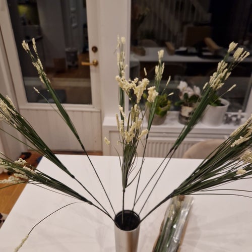 24st Konstgjord Växt Dekoration Grön / creme, 65cm