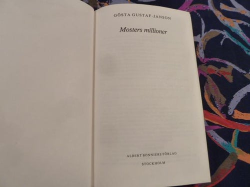MOSTERS MILLIONER, G. G - JANSON, 1979,  BÖCKER