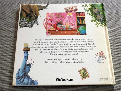 Professor Musserius Reser Jorden Runt Inbunden bok. Go'Boken. 2002