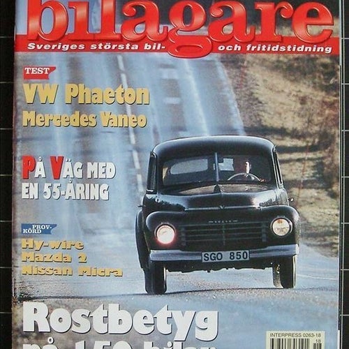 VI BILÄGARE 2002/18. VW Phaeton, Mercedes Vaneo, Mazda2, Hy-wire