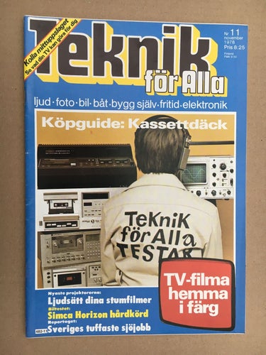 Teknik för Alla 1978 Nr. 11