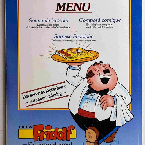 Lilla Fridolf Julalbum 1989: FN-VF med pren.kupong