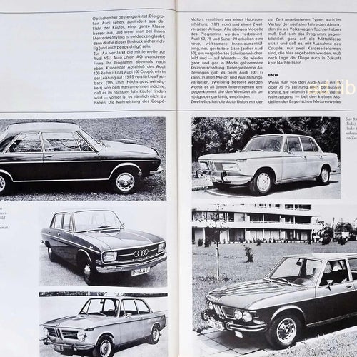 DEUTSCHE AUTOS 1969, STOR 26 sidor TIDNINGSARTIKEL 1969