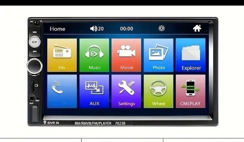 Bilstereo, 2Din Skärm, 7tum aux TF-Card, usb mp5 touch bluetooth,Backcamera inp