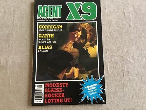 AGENT X9 NR 8 1991 CORRIGAN,GARTH,ALIAS,