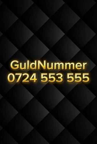 0724 553 555 Guldnummer, (kan porteras till valfri operatör). Prissänkt!