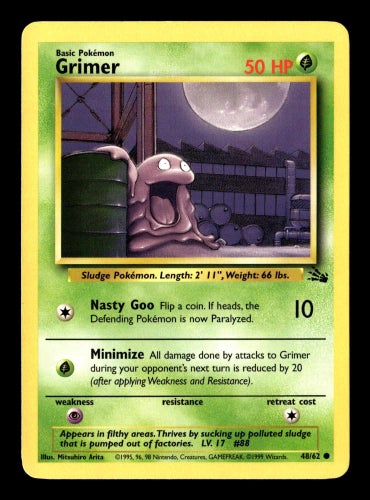 Grimer - 48/62 - Common Fossil Pokemon