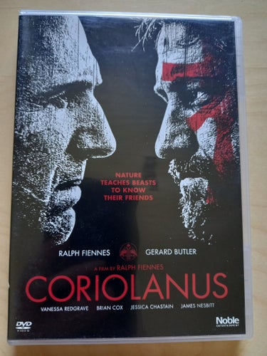 DVD-FILM "CORIOLANUS" MED RALPH FIENNES OCH GERARD BUTLER FRÅN 2010
