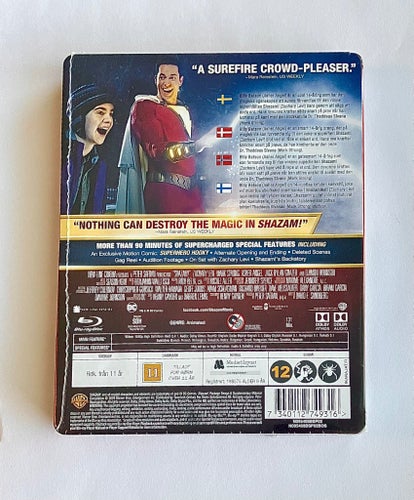 Shazam! / Steelbook / Blu-Ray / Zachary Levi / Asher Angel / Mark Strong