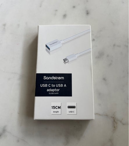 Sandstrøm USB C till USB A-adapter