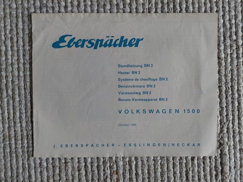 Volkswagen Eberspächer BN 2 1965