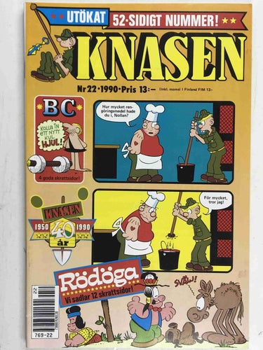 Knasen - 1990:22 VF med kupong T-shirt