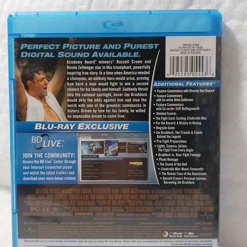 Cinderella Man Blu-Ray (Obs! Eng text) (Ej Svensk text)