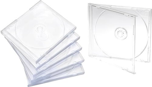 NYA! 5x5 pack jewel case CD-fordral single med tray inkl moms