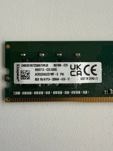Kingston 8GB DDR4 RAM-minne