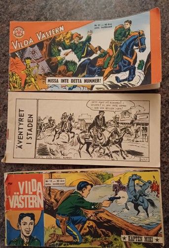 Vilda Västern Kapten Miki Serietidningar från 1964-1967
